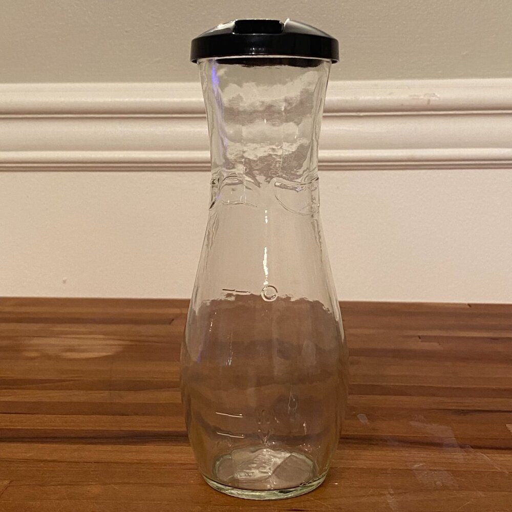 Vintage Salad Dressing Cruet, Good Seasons Black